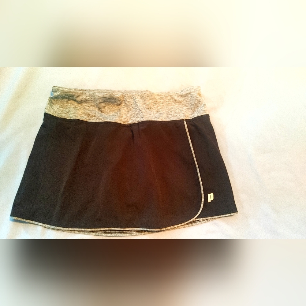 Black and Gray Athletic Skirt